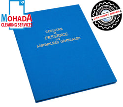 Registre de feuille de présence à l'assemblée générale OHADA