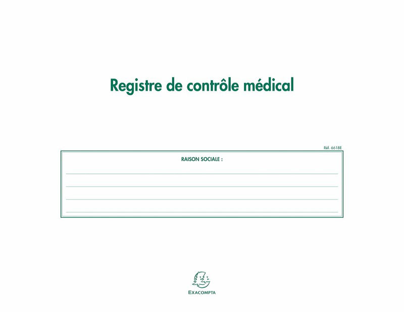 Registre de Contrôle médical EXACOMPTA ® 4